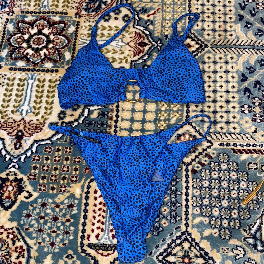 Blue bikini